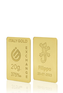 Lingotto Oro salamandra portafortuna 9 Kt da 20 gr. - Idea Regalo Portafortuna - IGE: Italy Gold Exchange